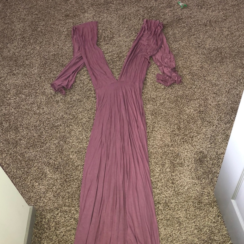 Wrap anyway you want pink long maxi dress